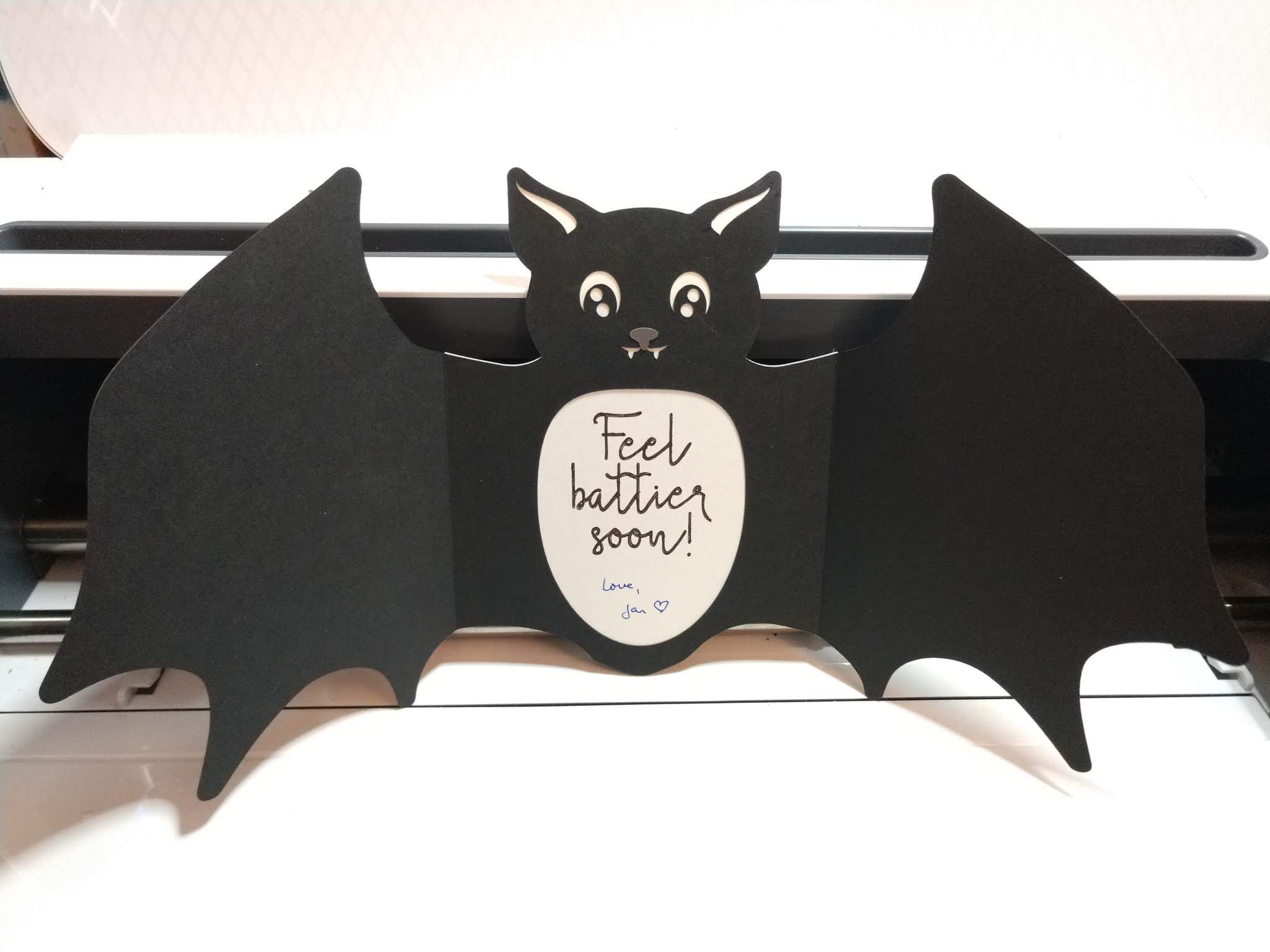 Get Well bat card