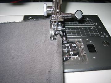 Using a hemming foot