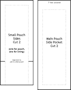 Small pouch sides, side pockets