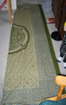 Fabric folded in half