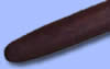 Rounded tip of wand