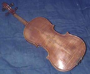The back side of my violin