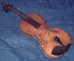 The front side of my violin Emily