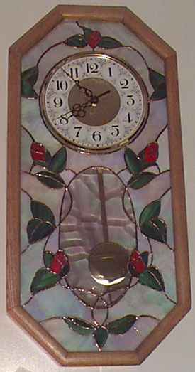 The Gorgeous Stained-Glass Clock made by Lewis Andrea