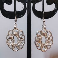 Earrings: Helm weave
