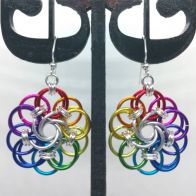 Earrings: Vortex medallions