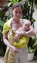 e.b. and baby in their sling